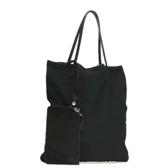 FENDI Zucca Canvas Tote Bag Black Auth 109897 - Picture 1 of 16